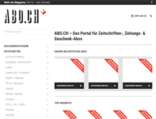 Tablet Screenshot of abo.ch